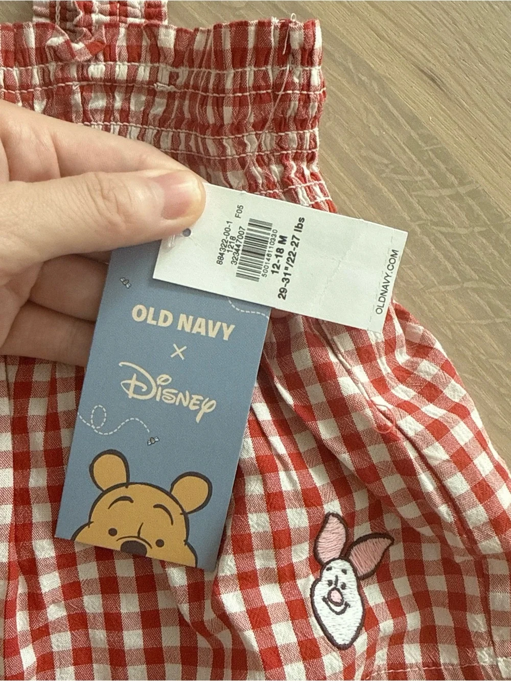 RARE FIND NWT Old Navy x Disney Winnie the Pooh Smocked Skirt One-Piece for Baby